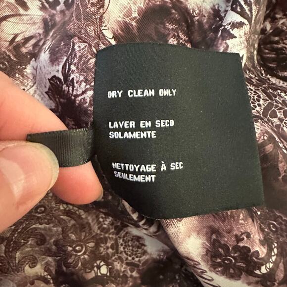 Guess Women's Pleated Wool Blend Flared Coat Burgundy Size Large - Picture 10 of 14